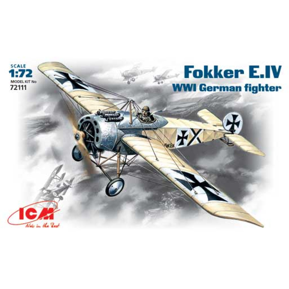 Фokkeр E.IV, німецький винищувач І Світової війни  1/72 ICM 72111