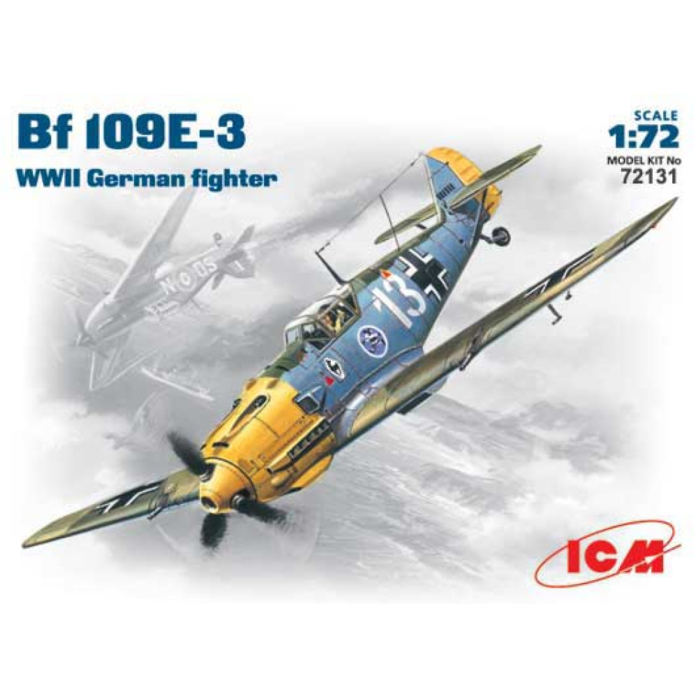 Bf -109 E -3, німецький винищувач ІІ Світової війни 1/72 ICM 72131