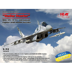 MiG-29 “9-13” Ukrainian Fighter with HARM missiles  1/72 ICM 72143