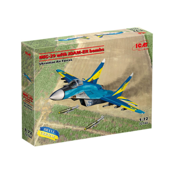 МіГ-29 Повітряних Сил України з бомбами JDAM-ER 1/72 ICM 72144