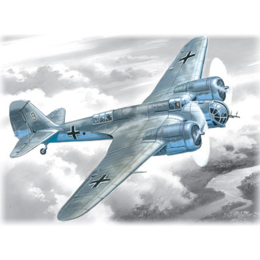 "Avia B-71", бомбард. ВПС Німеччини II Світ. війни 1/72 ICM 72163