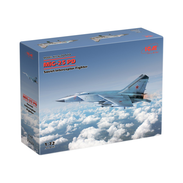 Міг-25 ПД, радянський перехоплювач 1/72 ICM 72177