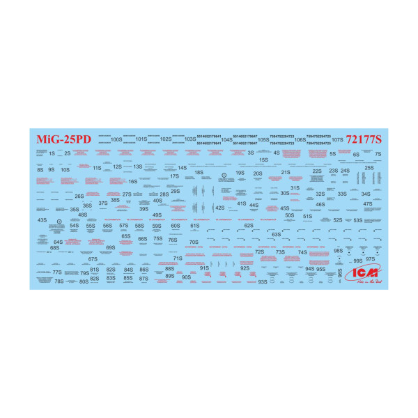 Міг-25 ПД, радянський перехоплювач 1/72 ICM 72177