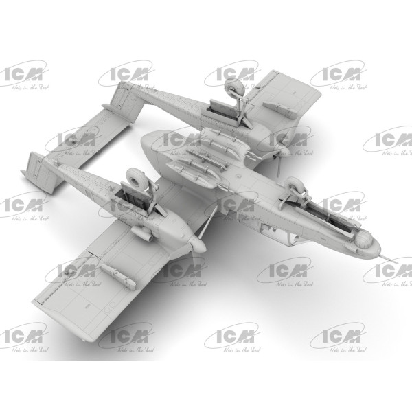 OV-10D+ Bronco Штурмовик і літак спостереження США  1/72 ICM 72186