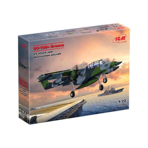 OV-10D+ Bronco Штурмовик і літак спостереження США  1/72 ICM 72186