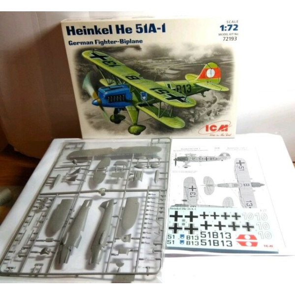 Ні-51 А-1, німецький винищувач-біплан 1/72 ICM 72193