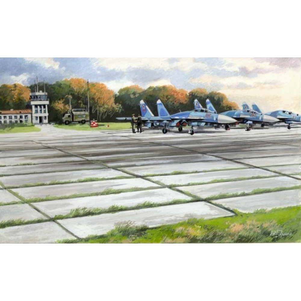 Радянські плити аеродромного покриття ПАГ-14 1/72  ICM 72214
