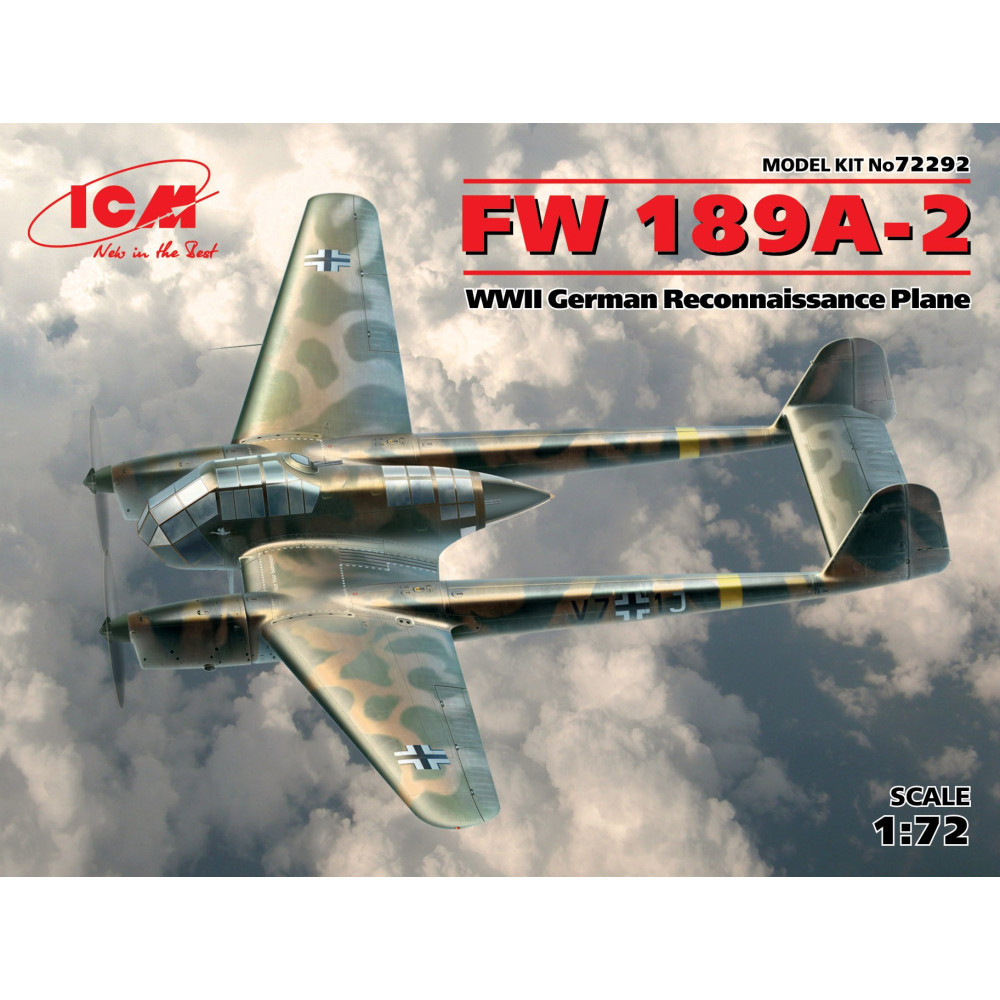 FW 189A-2, Німецький літак-розвідник ІІ МВ 1/72 ICM 72292