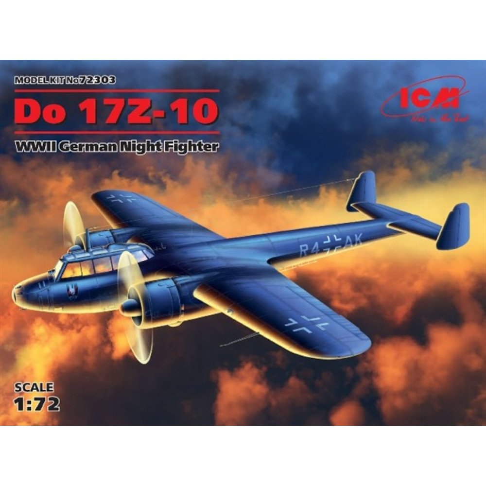 Do 17Z-10, WWII German Night Fighter (100% new molds) 1/72 ICM 72303