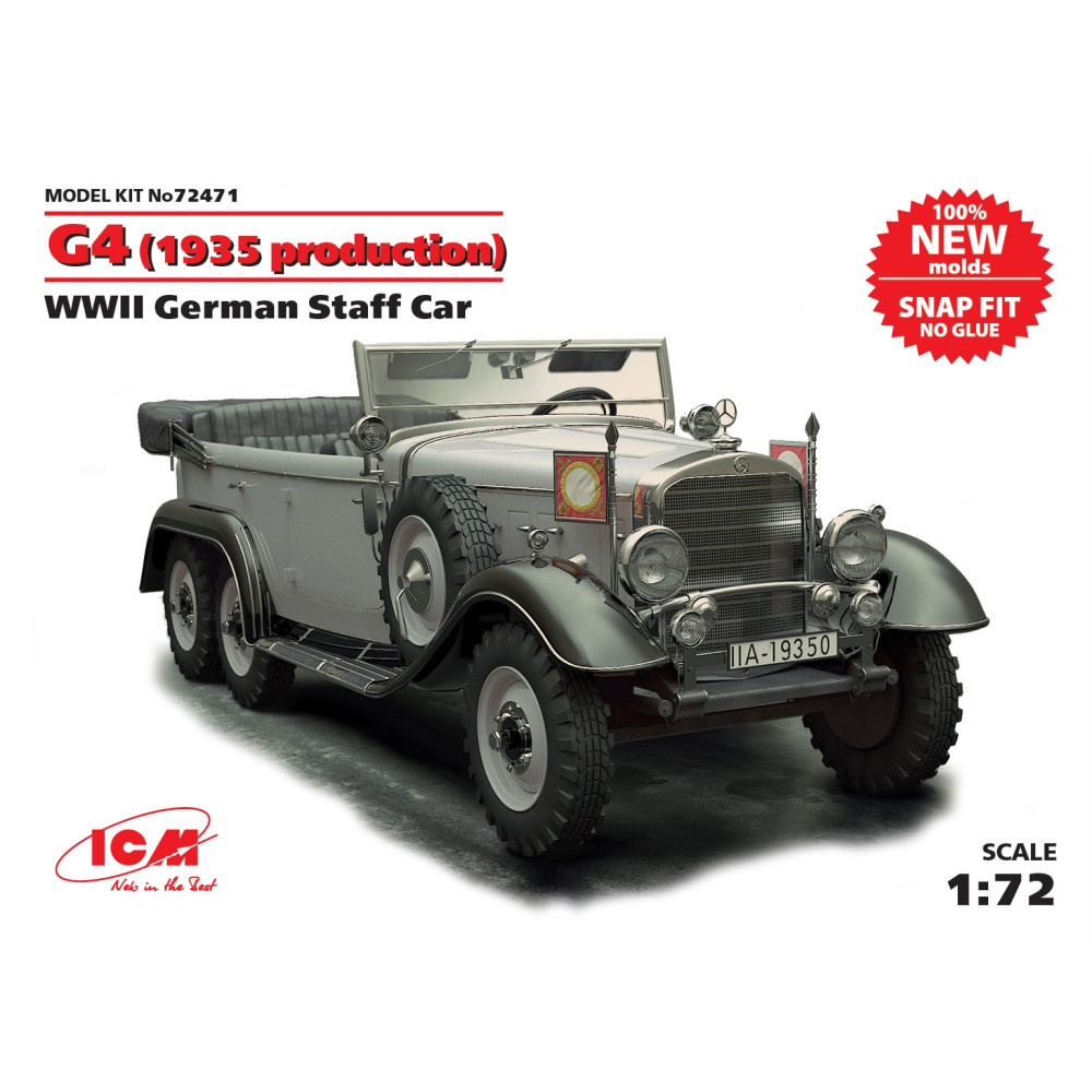 G4 (виробництва 1935 г.), Німецький автомобіль ІІ МВ 1/72 ICM 72471