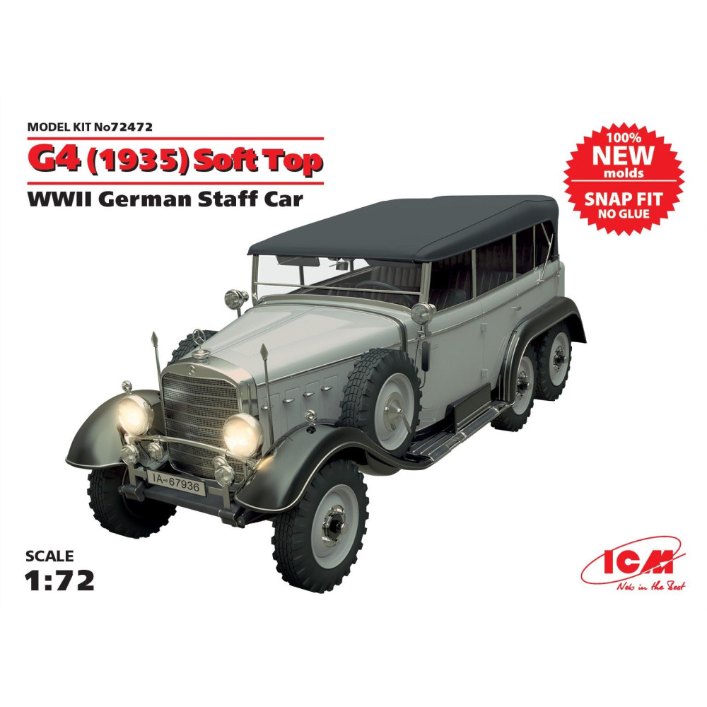 G4 (1935 р) з тентом, Німецький автомобіль ІІ МВ 1/72 ICM 72472