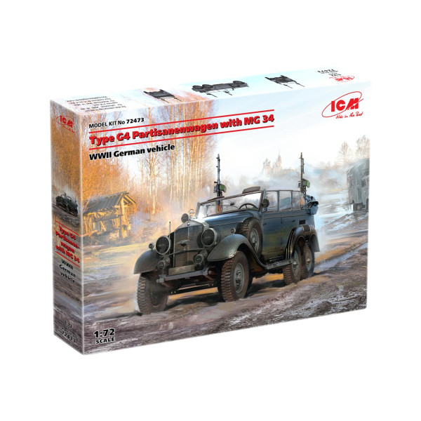 Type G4 Partisanenwagen з MG 34 - Німецький штабний автомобіль 1/72 ICM 72473