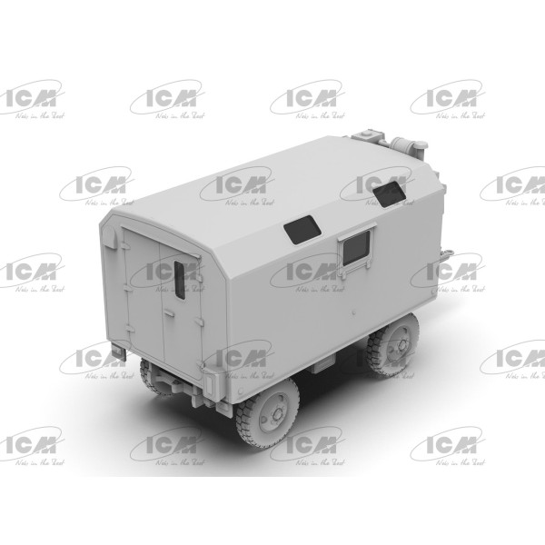 ЗіЛ-131 Військова вантажівка Збройних Сил України з причепом 1/72 ICM 72817