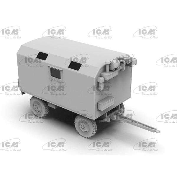 ЗіЛ-131 Військова вантажівка Збройних Сил України з причепом 1/72 ICM 72817