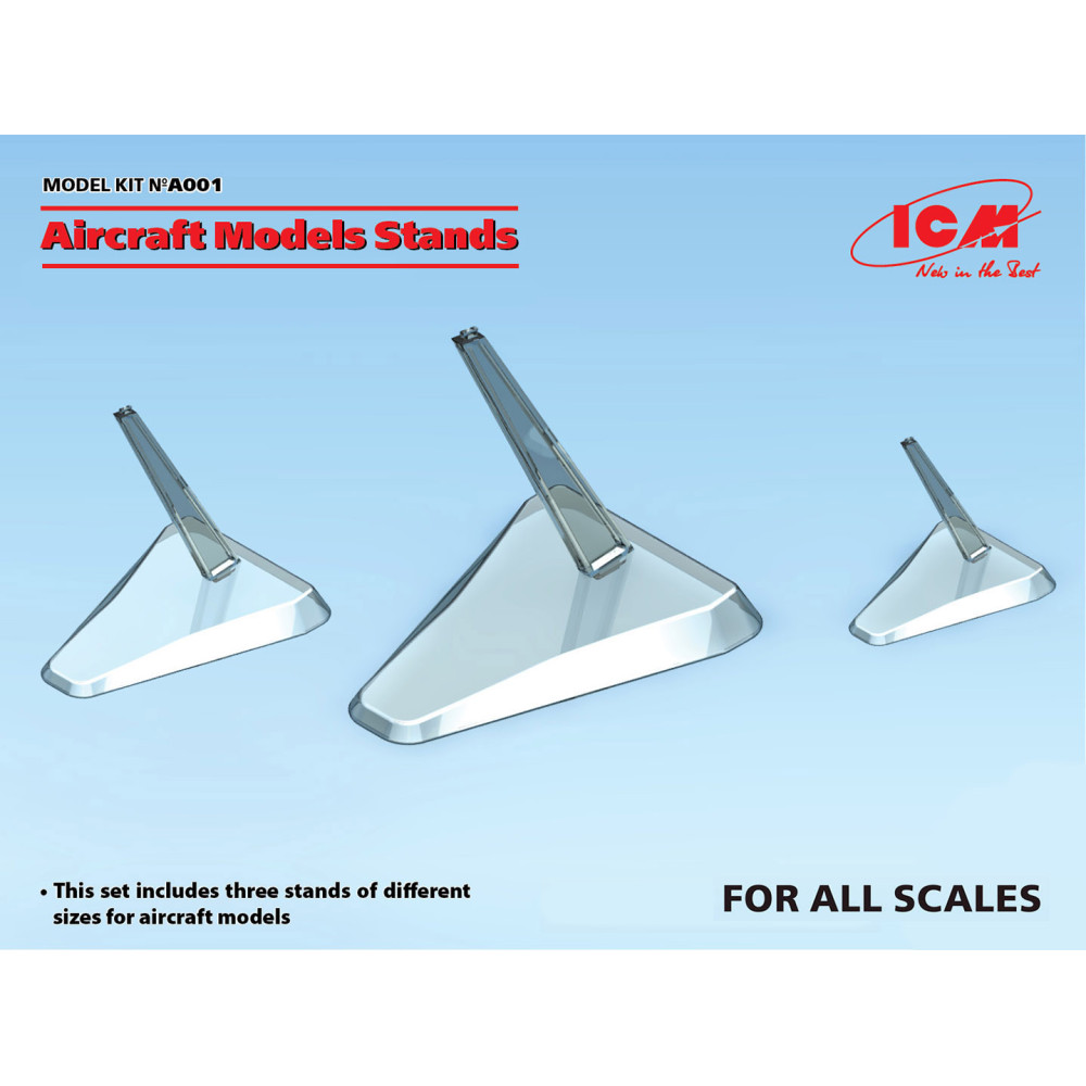 Aircraft models stands 1/144, 1/72 , 1/48, 1/32 ICM A.001
