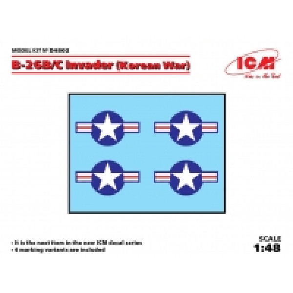Декаль B-26B / C "Інвейдер" (Війна в Кореї) 1/48 ICM D4802