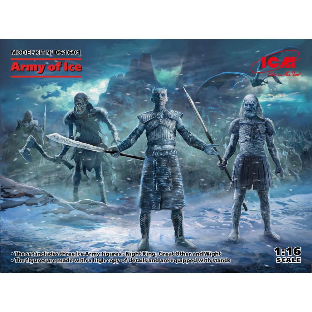 Ice Army (Night King, Great Other, Wight) 1/16  ICM DS1601