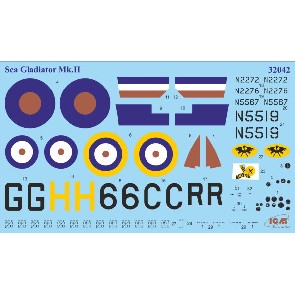 Бої за Мальту (2 моделі в наборі) 1/32 ICM DS3201