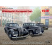 Легкові автомобілі Вермахту (Kadett K38 Saloon, Kapitan Saloon, Admiral Saloon) 1/35 ICM DS3504 Легкові автомобілі Вермахту (Kadett K38 Saloon, Kapitan Saloon, Admiral Saloon) 1/35 ICM DS3504