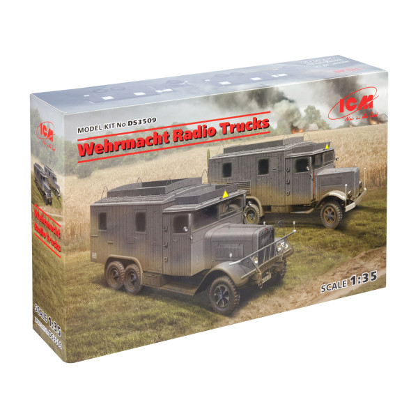 Машини радіозв'язку Вермахту (Henschel 33D1 Kfz.72, Krupp L3H163 Kfz.72) 1/35 ICM DS3509