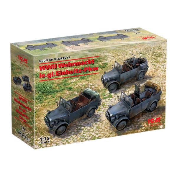 Німецькі легкі всюдиходи Вермахту IIMB (три моделі в наборі) 1/35 ICM DS3513