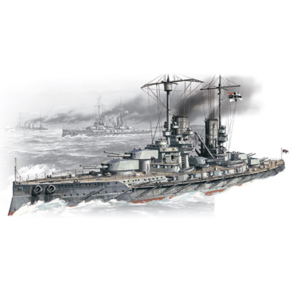 WWI German battleship Grosser Kurfuerst 1/350 ICM S002
