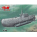 "Zeehund" герм. підводний човен тип ХХVІІB ІІ Світ. війни 1/72 ICM S006