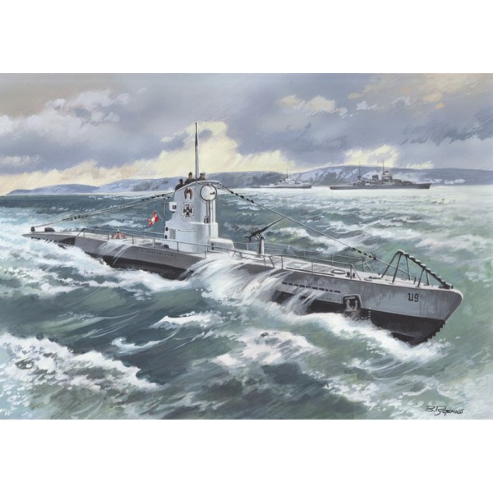 U-Boat Type IIB (1939) german submarine 1/144  ICM S009