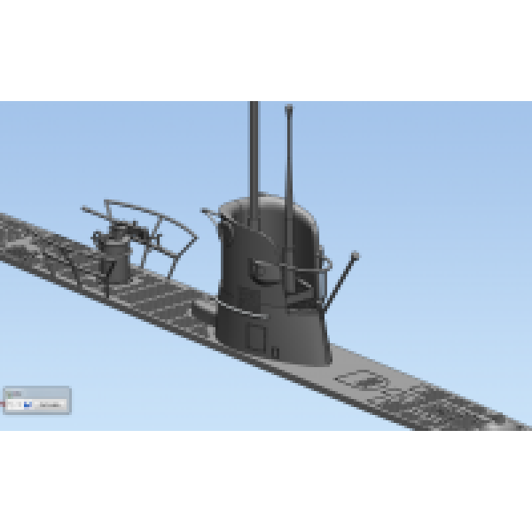 U-Boat Type IIB (1939) німецький підводний човен 1/144 ICM S009