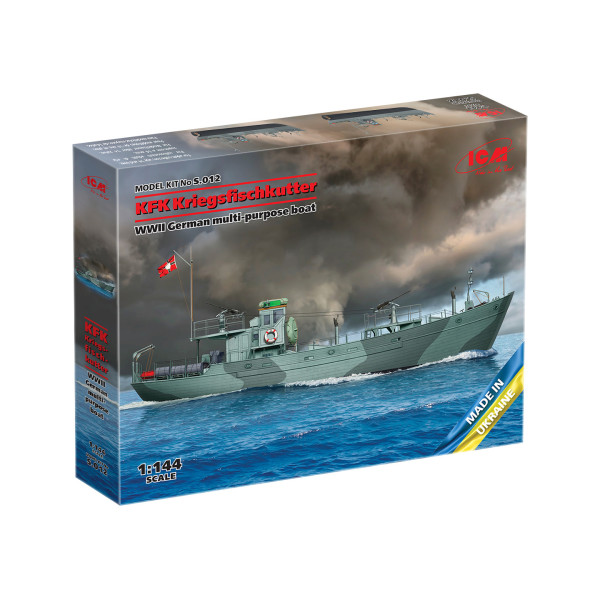 KFK Kriegsfischkutter Німецький багатоцільовий катер WWII  1/144 ICM S012