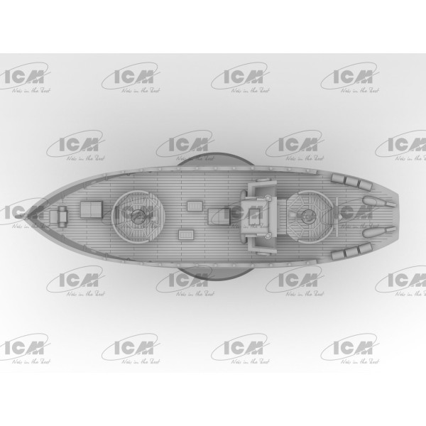 KFK Kriegsfischkutter Німецький багатоцільовий катер WWII 1/350 ICM S.018