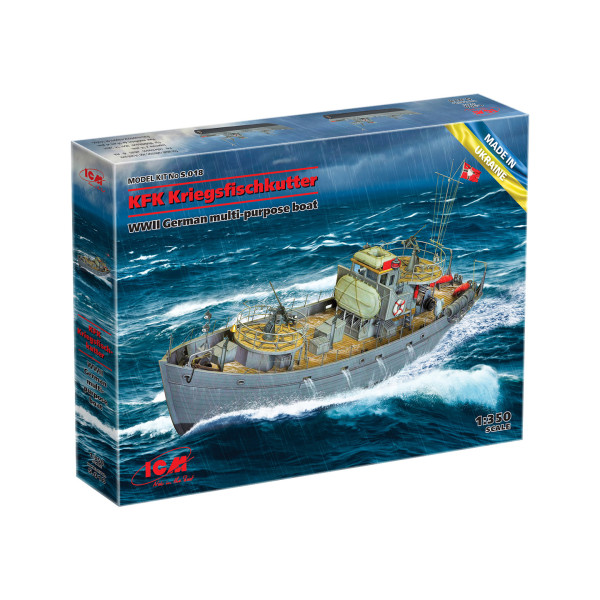 KFK Kriegsfischkutter Німецький багатоцільовий катер WWII 1/350 ICM S.018
