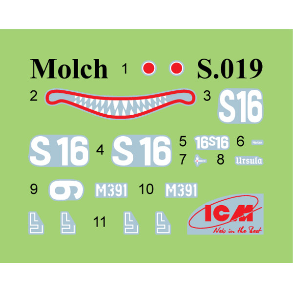 Підводний човен типу “Molch” WWII  1/72 ICM S019