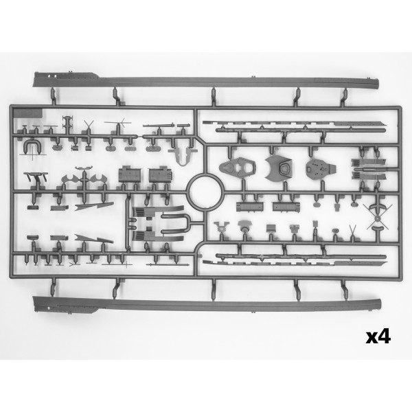 Сталевий кулак Кайзера І МВ (4 моделі в наборі) 1/700 ICM S.021