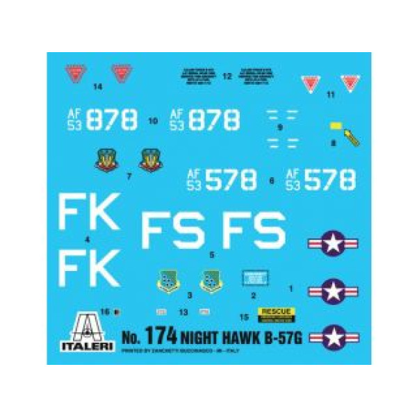 B-57G Night Hawk 1/72 Italeri  0174