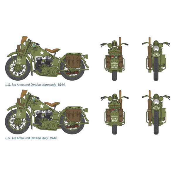 Американські мотоцикли Harley Davidson 1/35 Italeri 0322