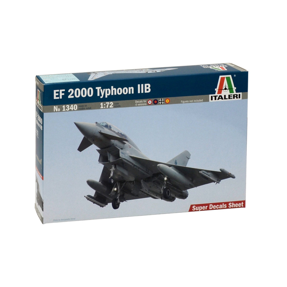 Збірна модель винищувач EF 2000 Typhoon IIB 1/72 Italeri 1340