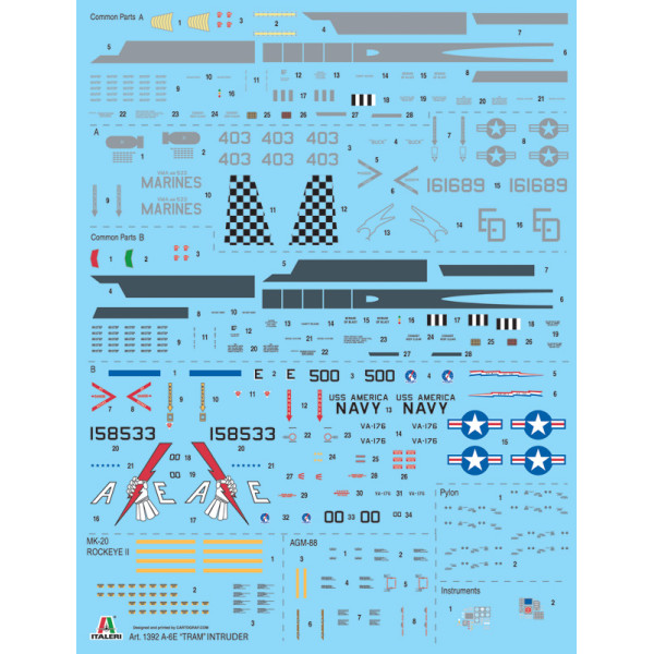 A-6E TRAM INTRUDER - GULF WAR  1/72 Italeri  1392