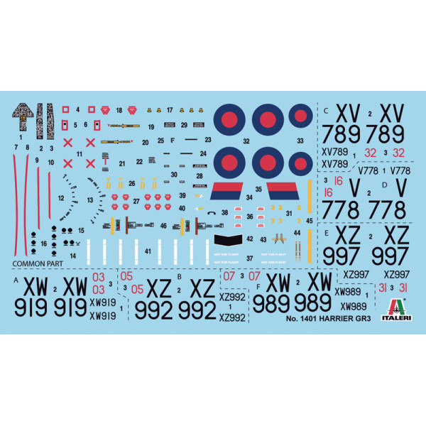 Harrier GR.3 Falklands War  1/72 Italeri  1401