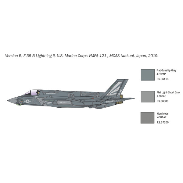 Літак F-35 B Lightning II версія STOVL  1/72 Italeri  1425 