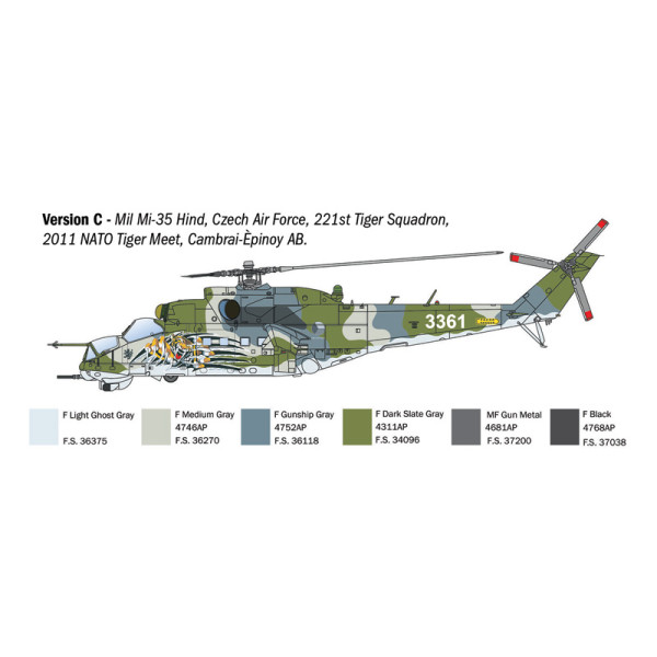 Гвинтокрил  Мі-24/Мі-35 Hind 1/72 Italeri 1432