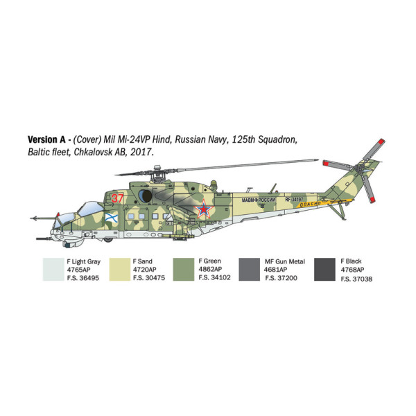 Гвинтокрил  Мі-24/Мі-35 Hind 1/72 Italeri 1432