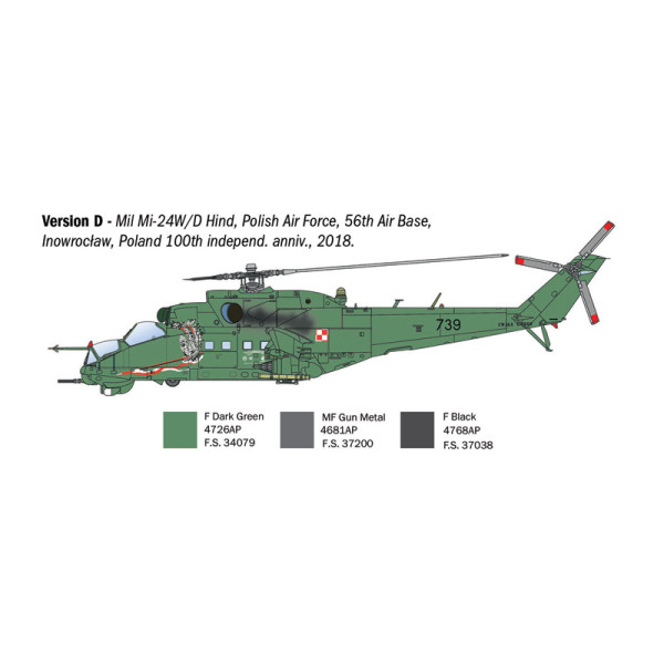Гвинтокрил  Мі-24/Мі-35 Hind 1/72 Italeri 1432