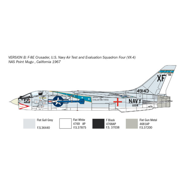 F-8E Crusader 1/72 Italeri  1456