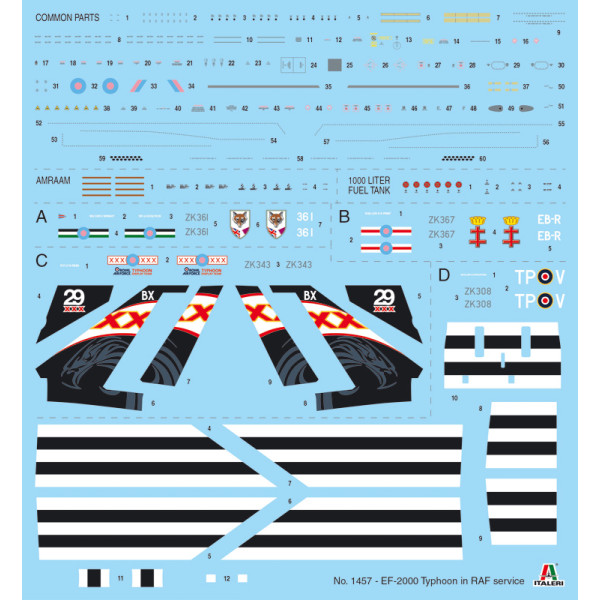 EF-2000 Typhoon In R.A.F. Service 1/72 Italeri  1457