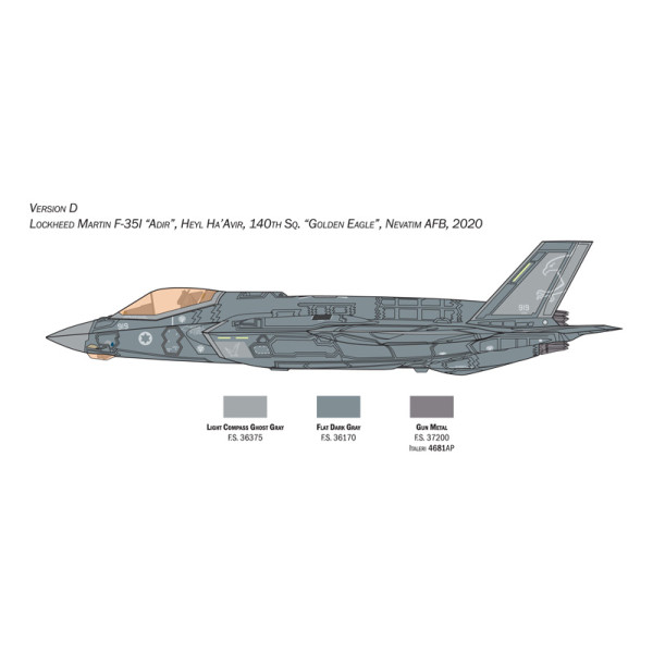 F-35A LIGHTNING II CTOL version (Beast Mode)  1/72 Italeri  1464