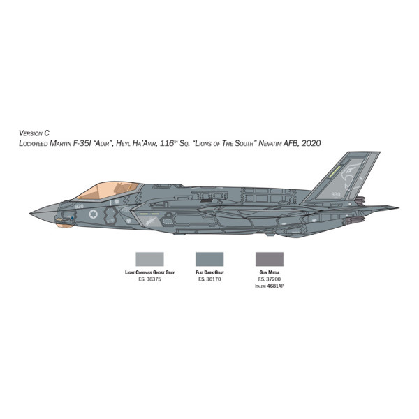 F-35A LIGHTNING II CTOL version (Beast Mode)  1/72 Italeri  1464