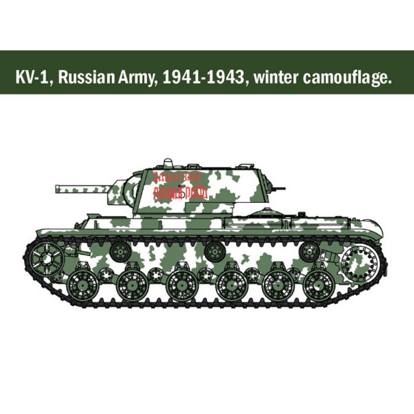 Важкий танк КВ-1 / КВ-2 1/56 Italeri 15763