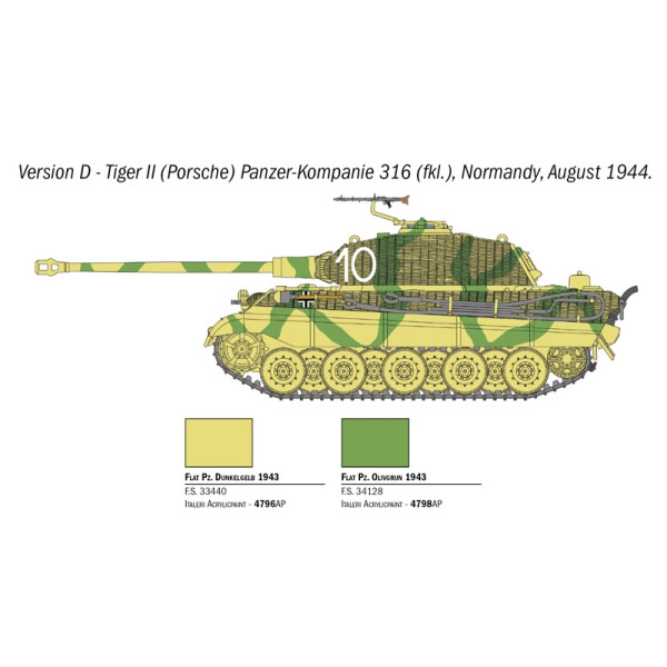 Sd.Kfz.182 Tiger II "Королівський тигр" 1/56 Italeri 15765