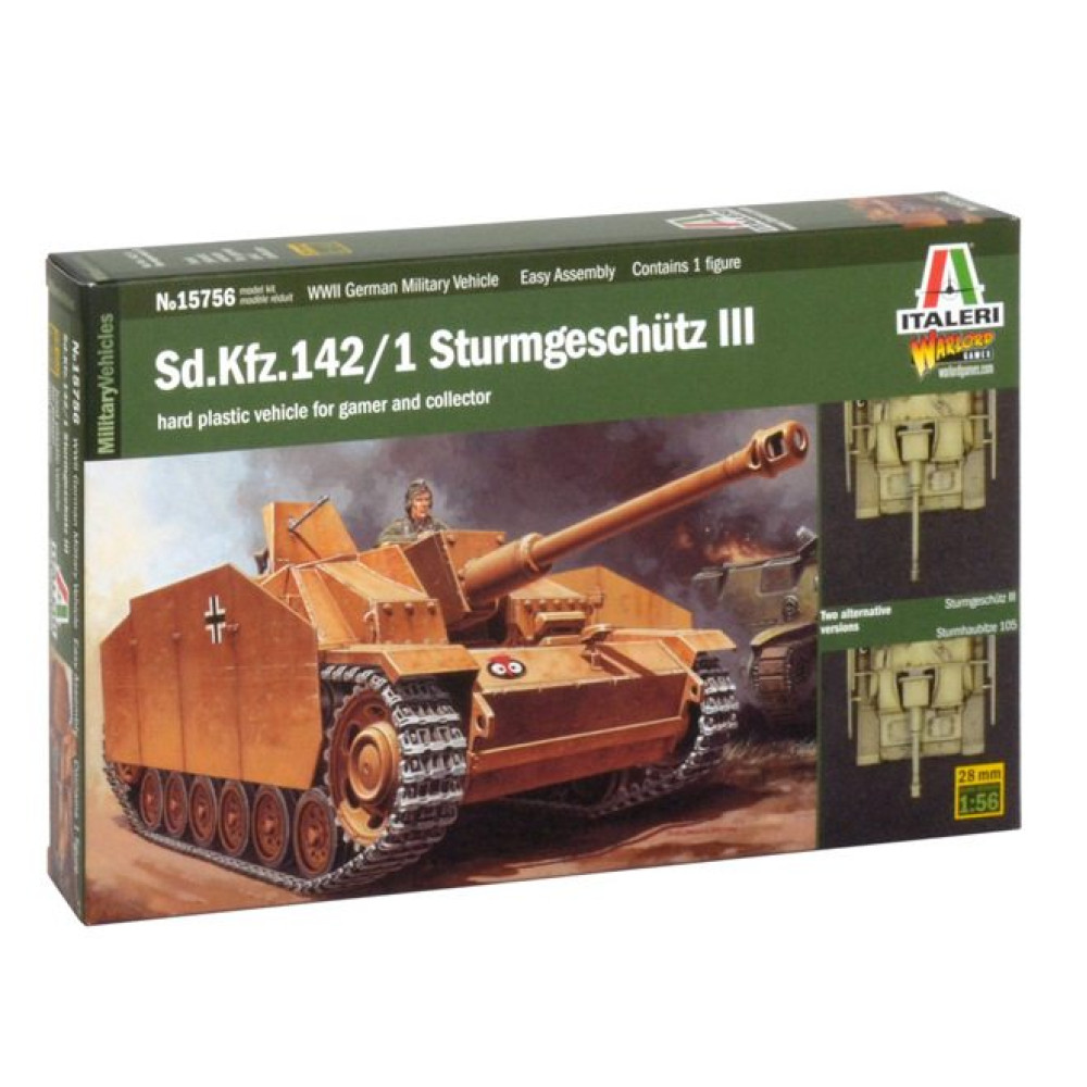 Танк Sd.Kfz.142/1 Sturmgeschutz III 1/56 Italeri  15756